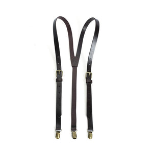 Open image in slideshow, Handmade Genuine Leather Suspenders Groomsman Wedding
