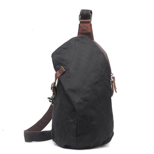 Open image in slideshow, Leather Chest Pack Men Crossbody Bag
