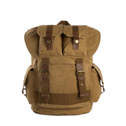 Large Volume Canvas Backpack, School Backpack, Track Backpack