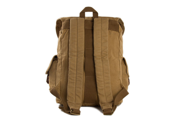 Large Volume Canvas Backpack, School Backpack, Track Backpack