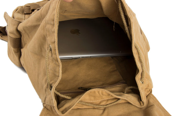 Large Volume Canvas Backpack, School Backpack, Track Backpack