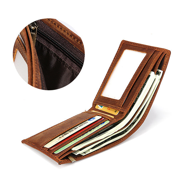 Full Grain Leather Bifold Handmade Wallet