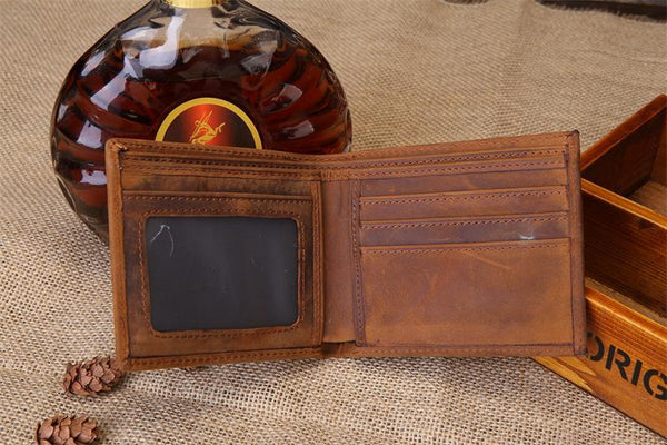 Full Grain Leather Bifold Handmade Wallet