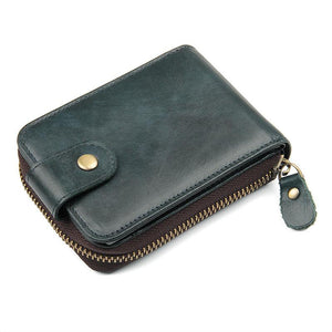 Open image in slideshow, Handmade Top Grain Leather Wallets RFID Wallet Men&#39;s Card Holder Wallet Clutch 8192
